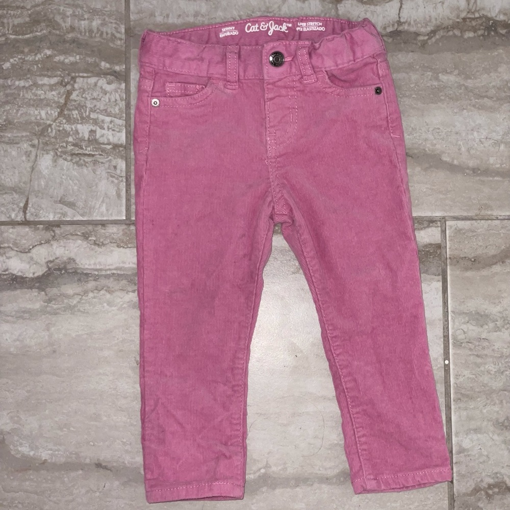 Cat & Jack Adjustable Pink Corduroy Pants